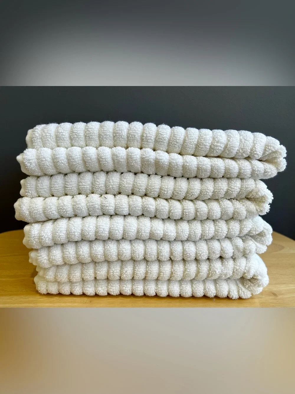 4 Premier Collection White Hand Towels By Dost are NWT